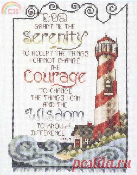 Janlynn 080-0475 Serenity Lighthouse-Вышивка крестом Связь / Загрузка (Не могу опубликовать только в новой теме) -Крест строчки Сканированные рисунки-PinDIY -