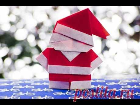 How to make a paper santa claus origami