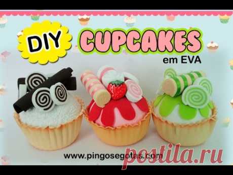 DIY CUPCAKES EM EVA