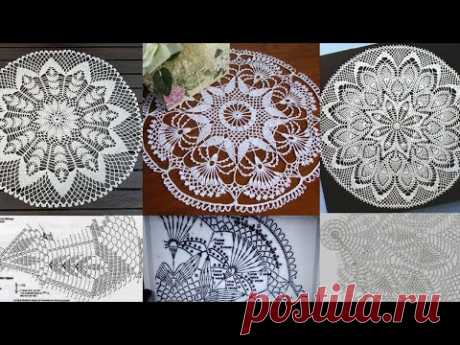 Top class  hand knitted crochet doily designs with graphics