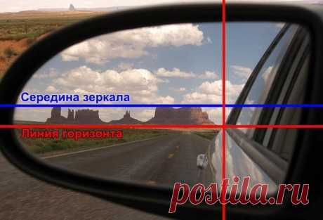 ❗ По статистике у 90% водителей зеркала отрегулированы неправильно 😨  Если вы, взглянув в боковое зеркало, видите заднее крыло своего автомобиля, это значит, что зеркало настроено неправильно. При таком расположении зеркала большую часть зоны за автомобилем видно и в боковые зеркала, и в зеркало заднего вида. В то же время зона рядом с автомобилем просматривается очень плохо и создаётся опасность аварийной ситуации. 💡 Регулировка левого бокового зеркала: Отклонитесь влево так, чтобы…