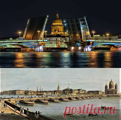 Как менялся за 170 лет Благовещенский мост в Петербурге | Петербург и всё такое | Дзен