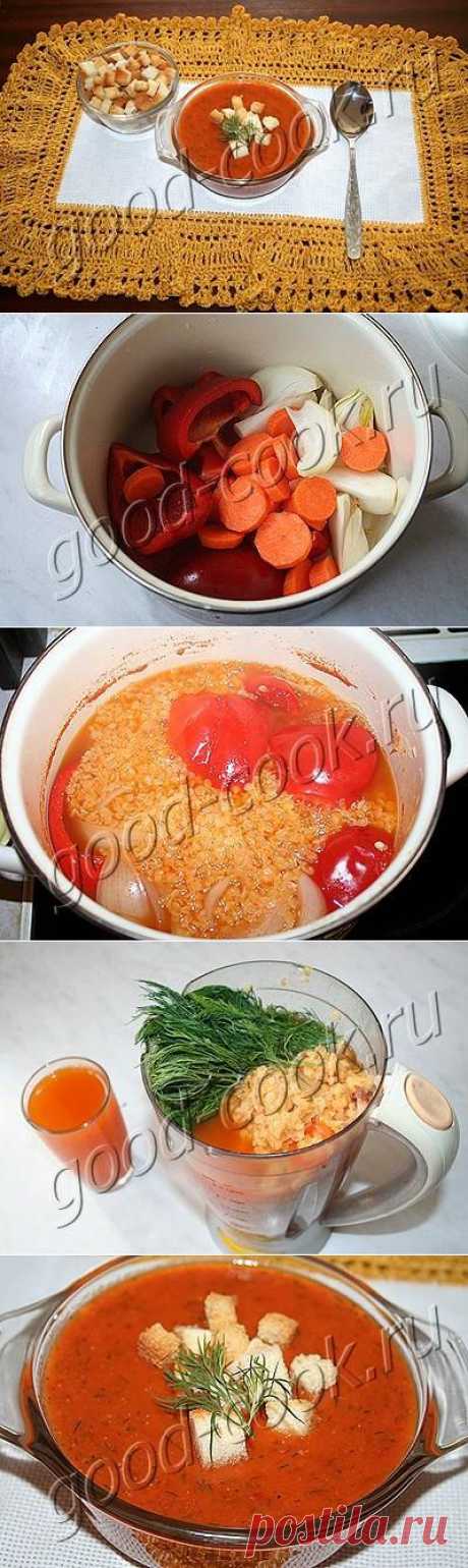 Хорошая кухня - чечевичный суп-пюре с овощами. Кулинарная книга рецептов. Салаты, выпечка.