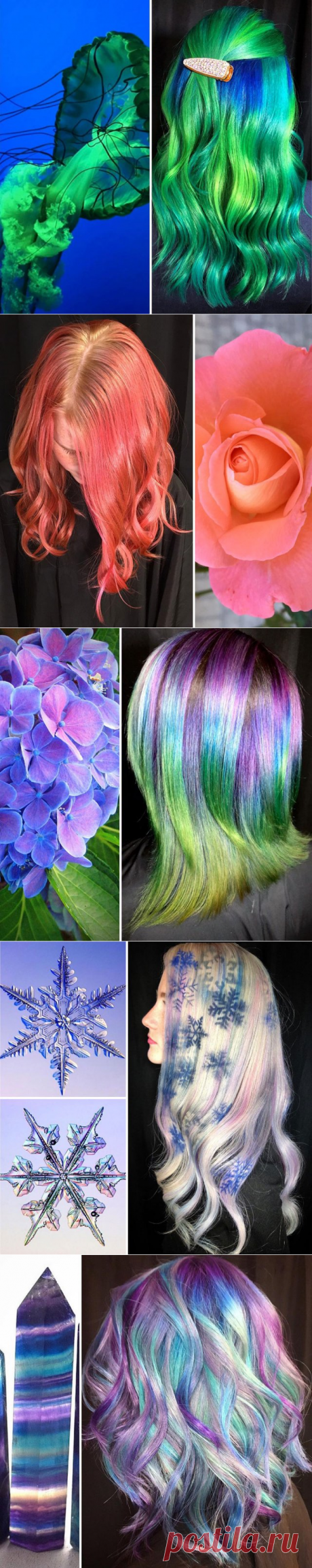 Парикмахер окрашивает волосы своих клиенток, вдохновляясь красками природы