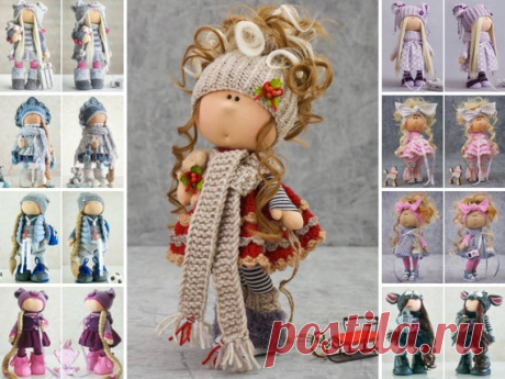 Fabric Doll, Tilda Doll, Textile Doll, Rag Doll, Muñecas Red Doll, Birthday Doll, Handmade Doll, Interior Doll, Art Doll Cloth Doll by Alena Hello, dear visitors!  This is handmade soft doll created by Master Alena R (Moscow, Russia). Doll is READY to ship.  All dolls on the photo are mady by artist Alena R. You can find them in our shop searching by artist name. Here are all dolls of artist Alena R: