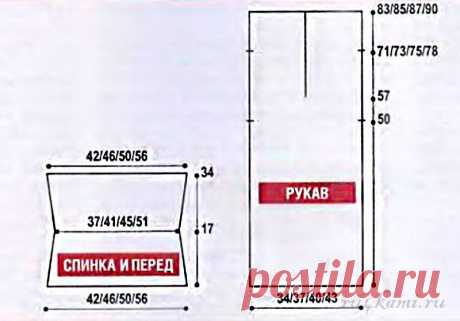 Интересный пуловер спицами » Сайт &quot;Ручками&quot; - делаем вещи своими руками