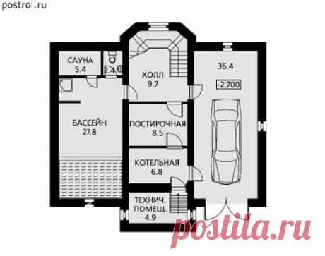 Готовый проект дома-коттеджа № J-310-1P