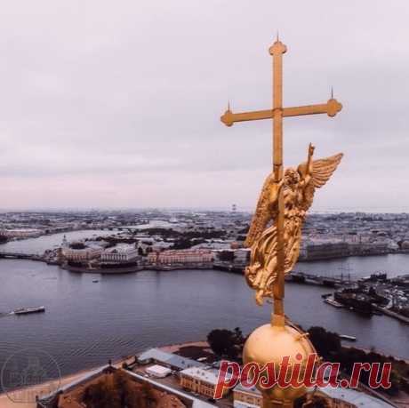 Синевой взирает небо
на Петровский град,
И такому любопытству
град безмерно рад.

Показать полностью...