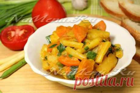 Овощное рагу с картофелем и кабачками