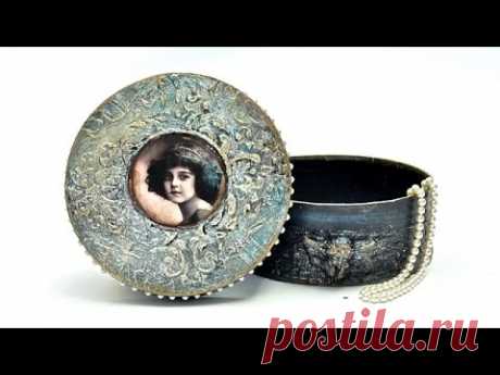 Decoupage - efekt metalu na folii spożywczej (tutorial DIY)