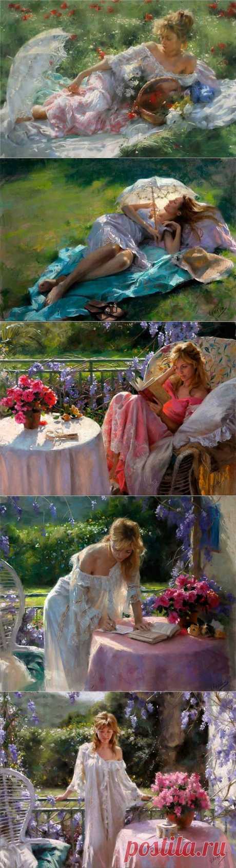 Испанский художник Vicente Romero Redondo. Чудо - женщина..