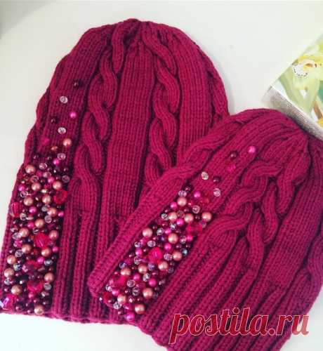 Pletená čiapka | Вязание | Knit hats, Crochet and Knit crochet