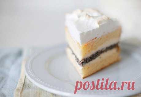 Маково-лимонный торт с творожным кремом - Лучшие кулинарные рецепты интернета