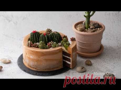 선인장 케이크(Cactus cake) / 먹을 수 있는 선인장과 다육이