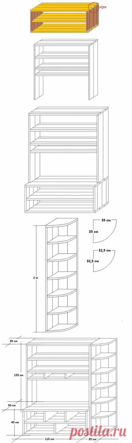 Как сделать деревянный стеллаж своими руками?