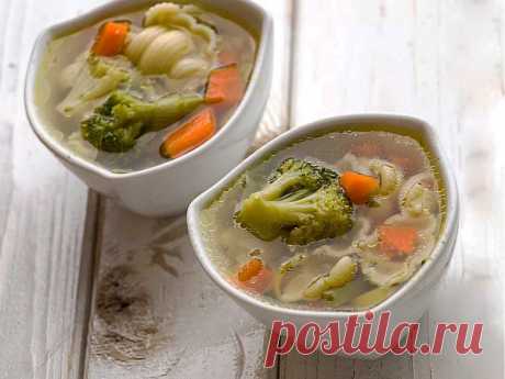 Постный суп с овощами и макаронами | Вкусные Рецепты