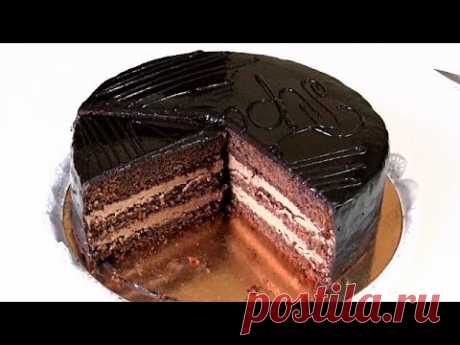 Торт "Прага".Шоколадный торт, один из любимых.