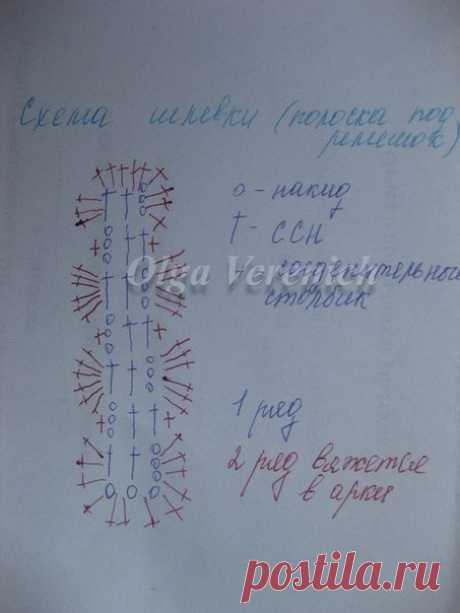 Красивый узор ёлочкой пышными столбиками