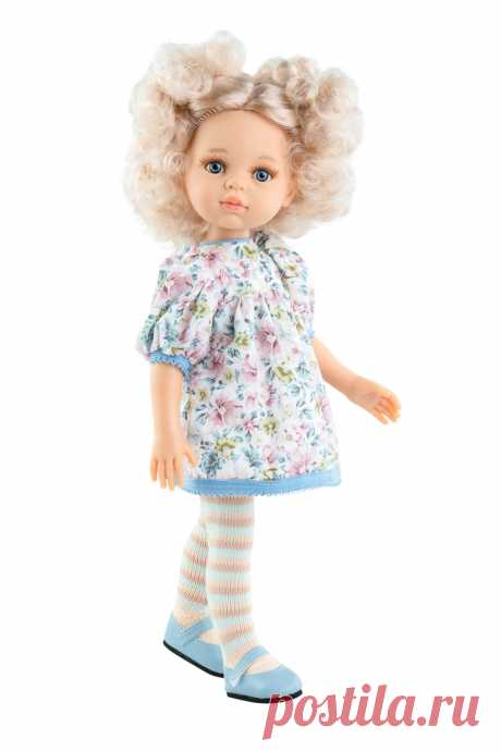 Кукла Мари Пилар в пастельном платье с цветами, 32 см 04483 от Paola Reina за 5 422 руб. Купить в официальном магазине Paola Reina