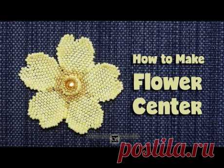 Making Beaded Flower Center Using Peyote Stitch
