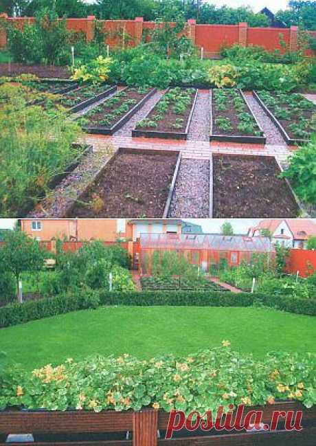 Традиционный и декоративный огород – подробная планировка | Дача - впрок