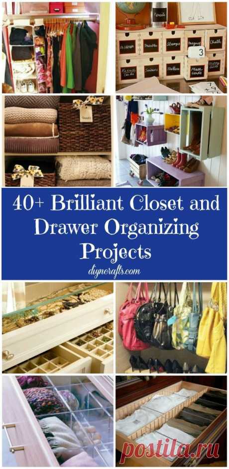40 Brilliant Closet and Drawer Organizing Projects