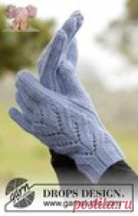 Изящные перчатки "Парижанка" от DROPS спицами!