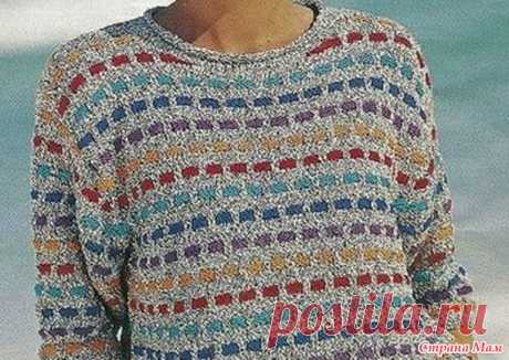 Два пуловера одним узором спицами - Вязание - Страна Мам