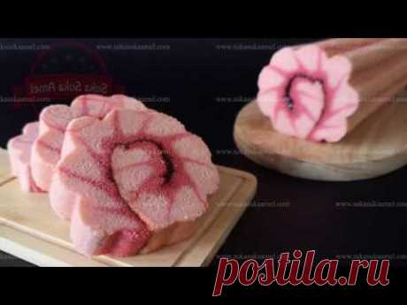 Sakura Roll Cake | Suka Suka Amel