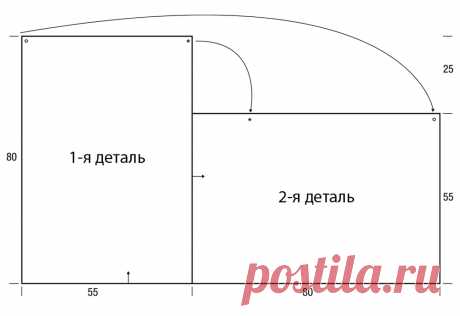 Полосатое пончо с ажурным узором - схема вязания крючком. Вяжем Пончо на Verena.ru