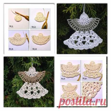 Perfect DIY Ideas: The Perfect DIY Crochet Angel Ornaments with Free Pattern - The Perfect DIY