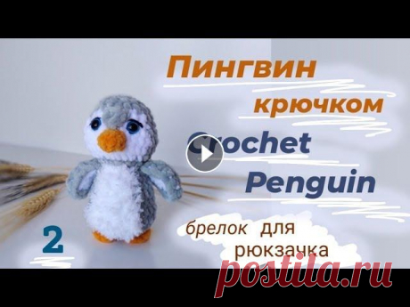 Пингвин крючком из плюшевой пряжи_Pattern Penguin crochet Crochet Penguin_pattern free Amigurumi Penguen part 1 Амигуруми пингвин крючком часть 1. Вяжется пингвин из плюшевой пряжи.Пингвиненок не большого раз...