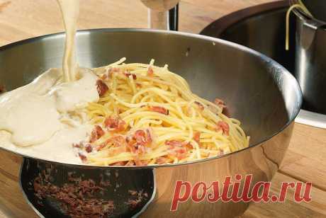 Спагетти карбонара с красным луком пошаговый рецепт с видео и фото – итальянская кухня: паста и пицца