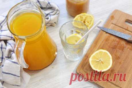 Очень полезный витаминный ИМБИРНЫЙ НАПИТОК с лимоном и медом. — Кулинарная книга - рецепты с фото
