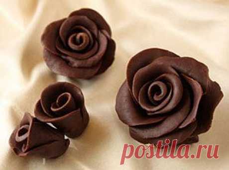 Розы из шоколада - Простые рецепты Овкусе.ру