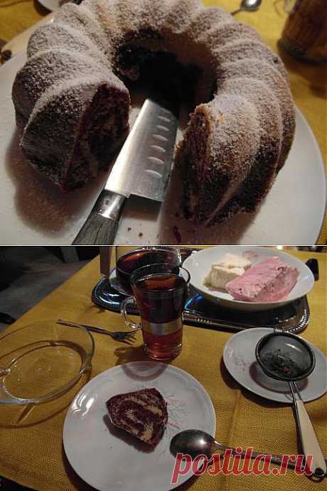Мраморный кекс (в духовке и в мультиварке) | 4vkusa.ru
