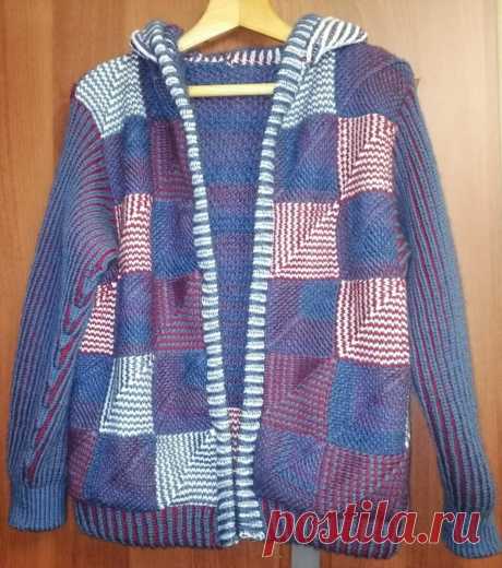 Куртка «Крейзи Пэчворк» спицами. Описание – Paradosik Handmade - вязание для начинающих и профессионалов