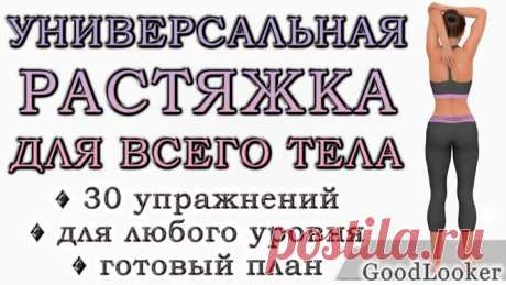 Универсальная растяжка для всего тела: 30 упражнений