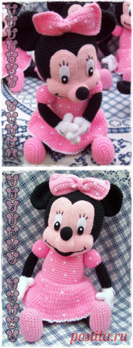 Tejidos Thina: MINNIE MOUSE AMIGURUMI PATRON GRATIS