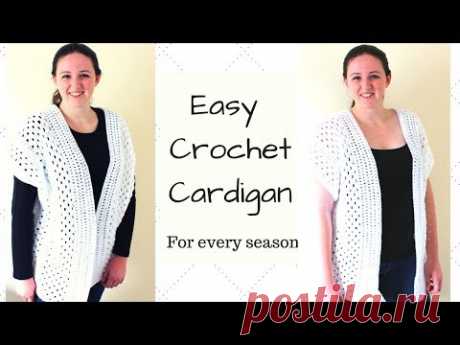 Easy Crochet Cardigan - Crochet Kimono