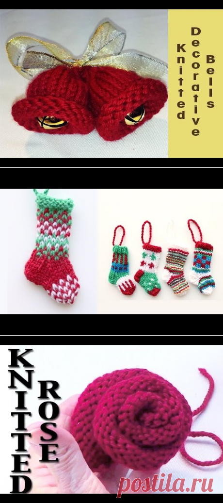 Knitted Decorative Bells - YouTube