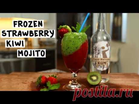 Frozen Strawberry Kiwi Mojito