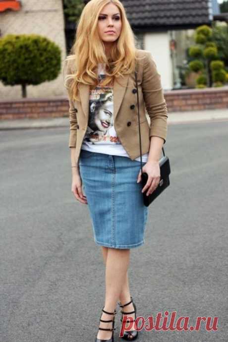 Классическая джинсовая юбка. Размеры выкройки 36-56 (Шитье и крой) — Журнал Вдохновение Рукодельницы