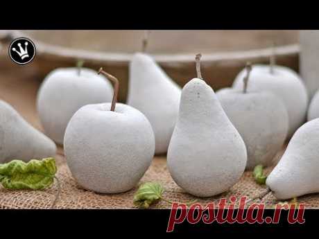 DIY - Herbstdeko selbermachen | Früchte aus Beton | Gießform aus Silikon herstellen | How to