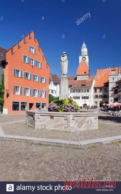 Hofstatt With City Hall And Minster, Überlingen, Baden-württemberg Stock Photo, Royalty Free Image: 67726958 - Alamy