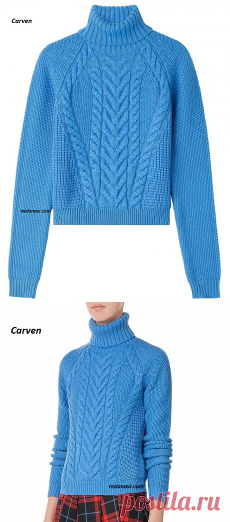 Вязаный свитер спицами | Вяжем с Лана Ви