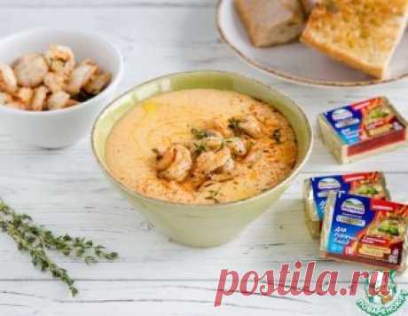 Сырный крем-суп с чесночными креветками – кулинарный рецепт