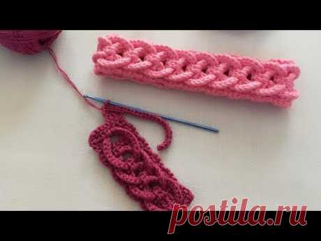 بندانه 3D كروشيه  crochet headband