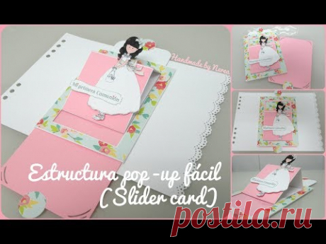 Estructura pop up fácil (Slider card) - Deslizante (Tarjeta comunión)