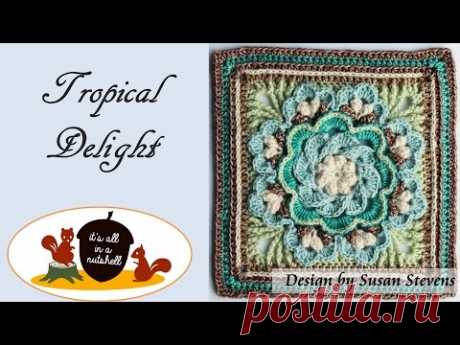 Tropical Delight - Crochet Square